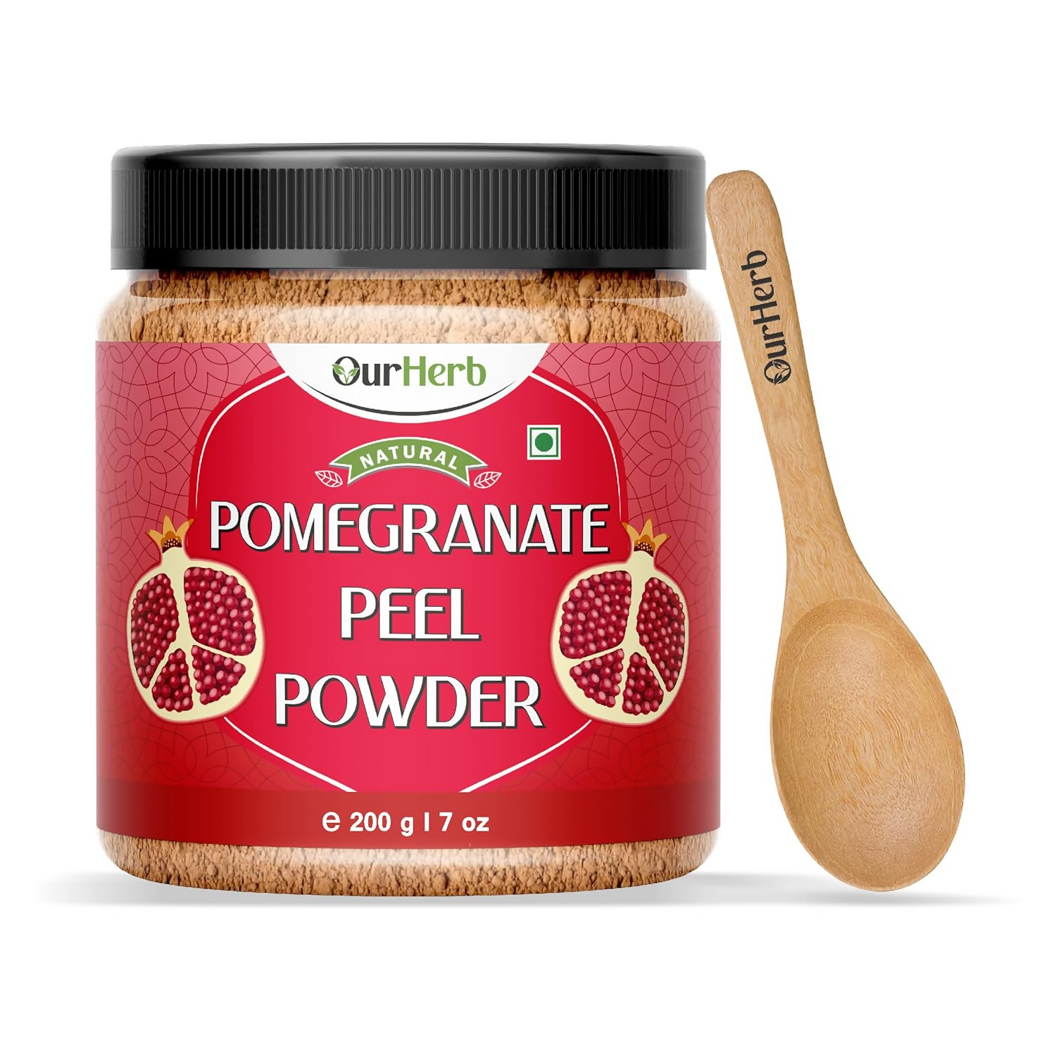 OurHerb Natural & Organic Pomegranate Peel Powder For Skin Care & Hair Care