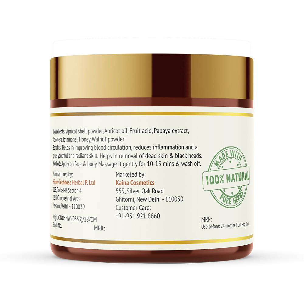 Kaina Apricot & Walnut Face Scrub