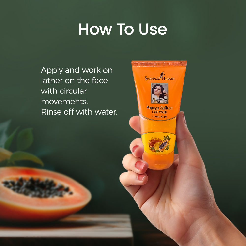 Shahnaz Husain Papaya-Saffron Face Wash