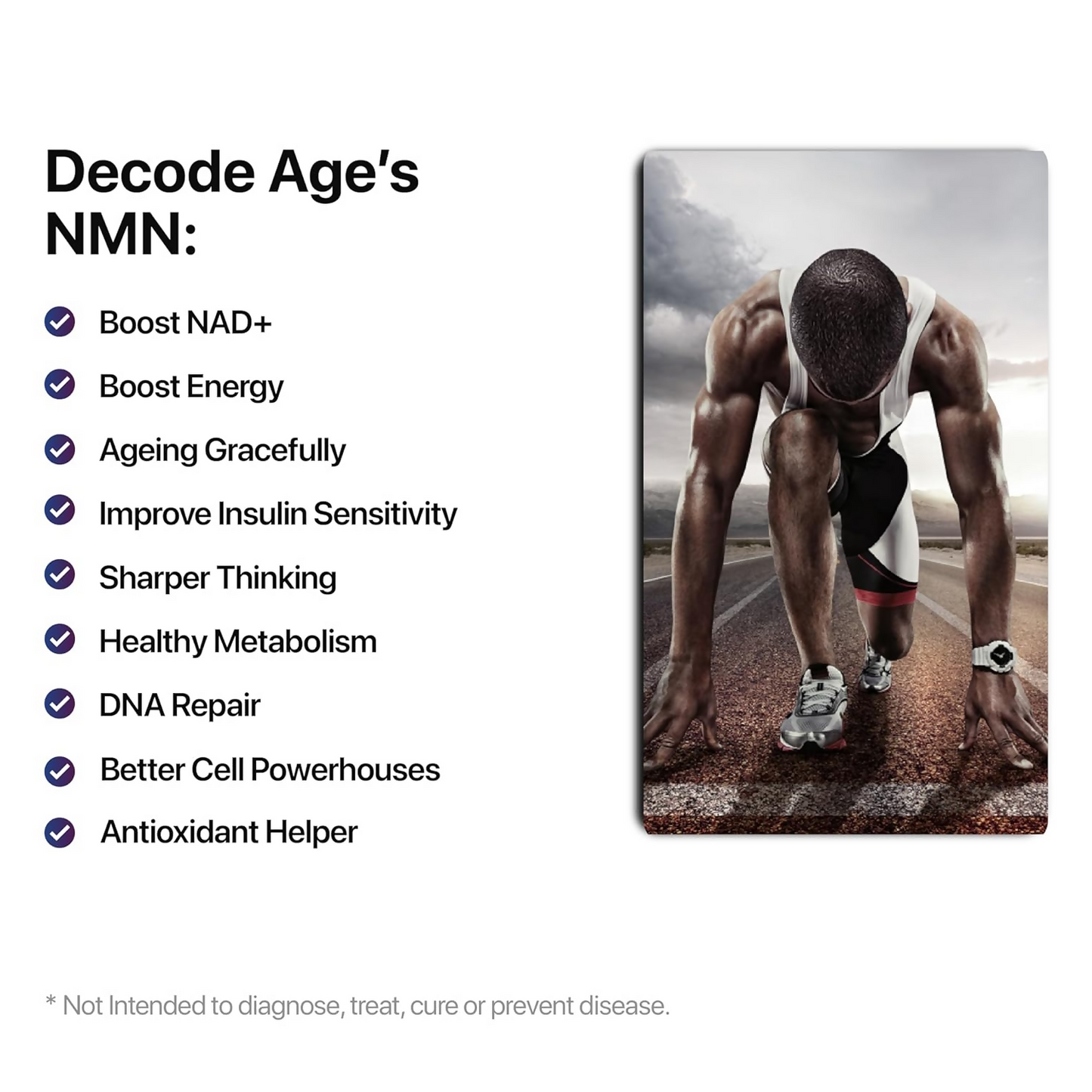 Decode Age NMN 1000|99.9% Pure Capsules