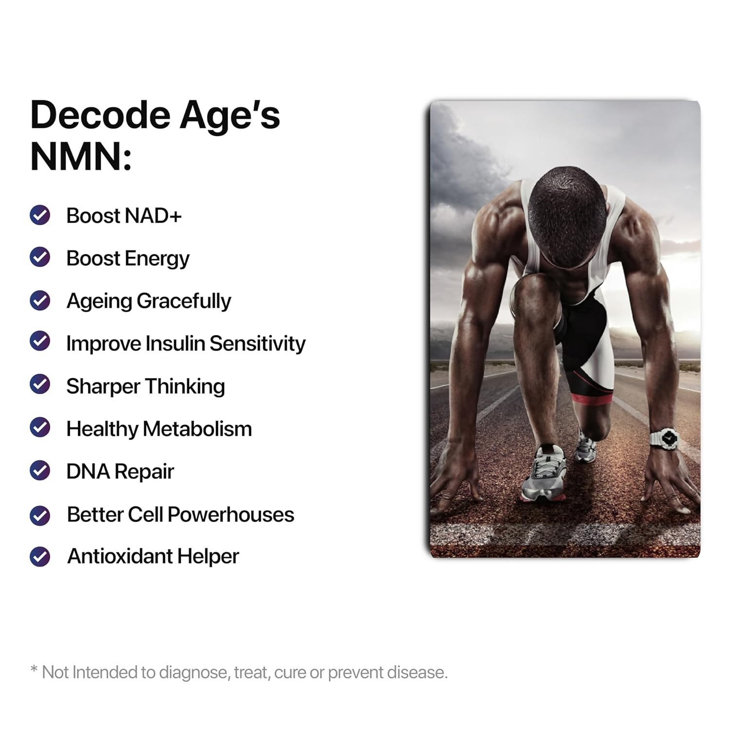 Decode Age NMN 1000|99.9% Pure Capsules