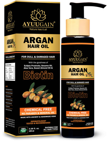 Buy Ayuugain Argan Hair Oil from DrMediCart, Ship from India to USA