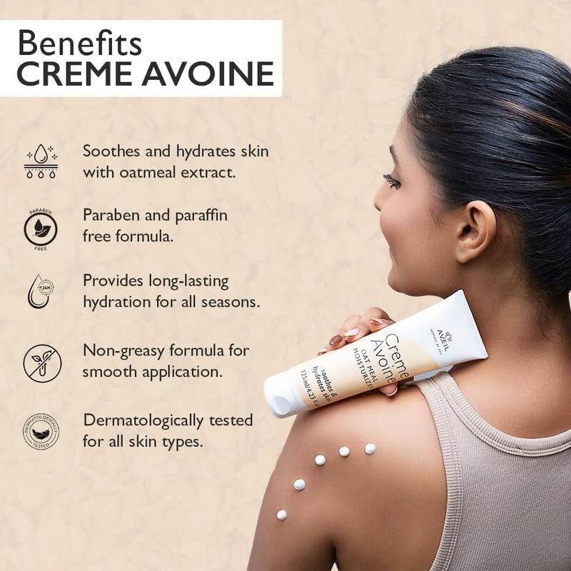 Aveil Creme Avoine Oat Meal Body Moisturizer