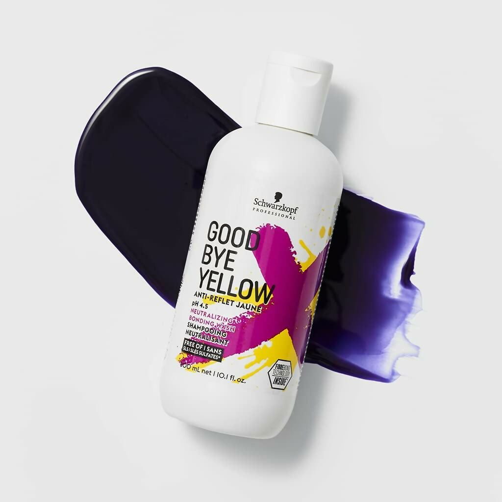 Schwarzkopf Professional Goodbye Yellow Neutralising & Anti-Yellow Sulfate Free Purple Shampoo - Drmedicart