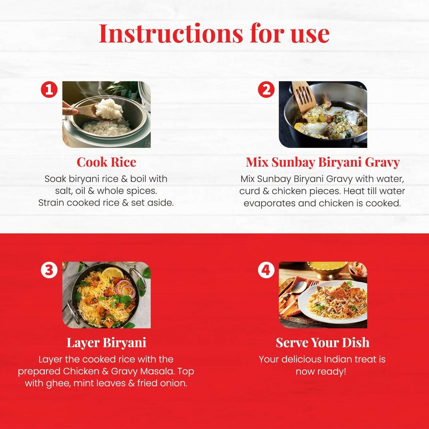 Sunbay Biryani Gravy Instant Gravy Mix - Authentic Recipe