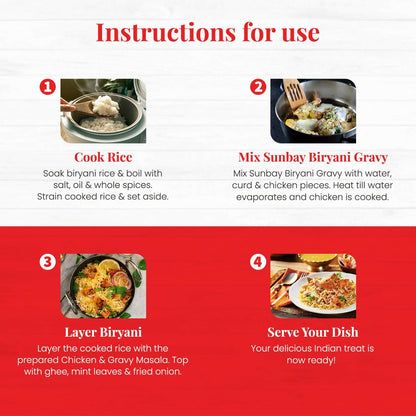 Sunbay Biryani Gravy Instant Gravy Mix - Authentic Recipe