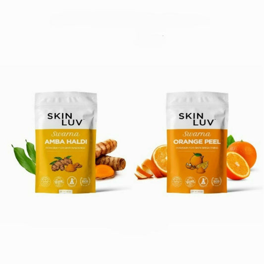 Buy SkinLuv Swarna Amba Haldi Powder And Orange Peel Powder Combo from DrMediCart, Ship from India to USA
