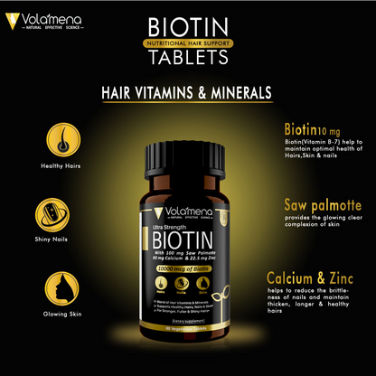 Volamena Ultra Strength 10000 mcg Biotin  - Tablets