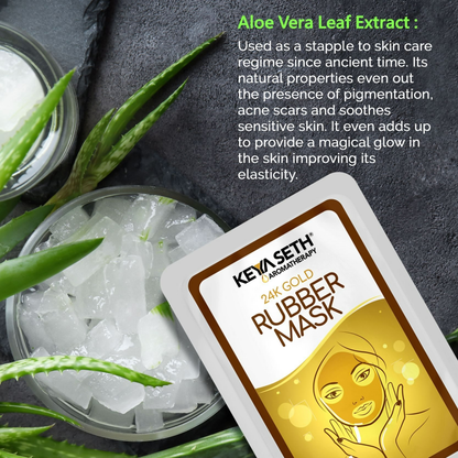 Keya Seth Aromatherapy 24k Gold Rubber Facial Mask