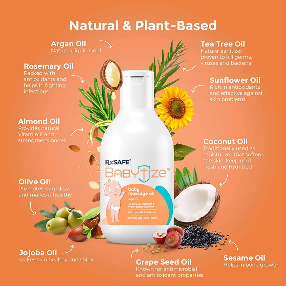 RxSafe Babytize Baby Massage Oil