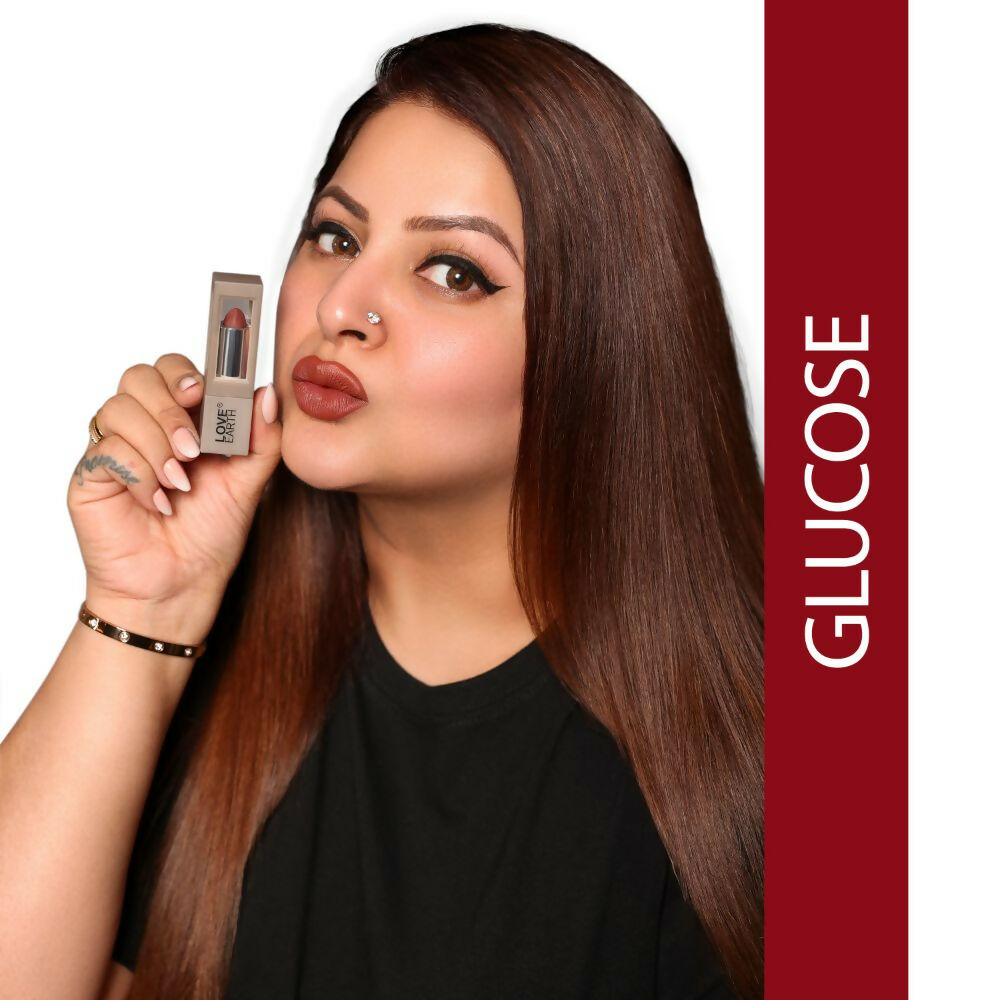 Love Earth Satin Matte Lipstick - Glucose