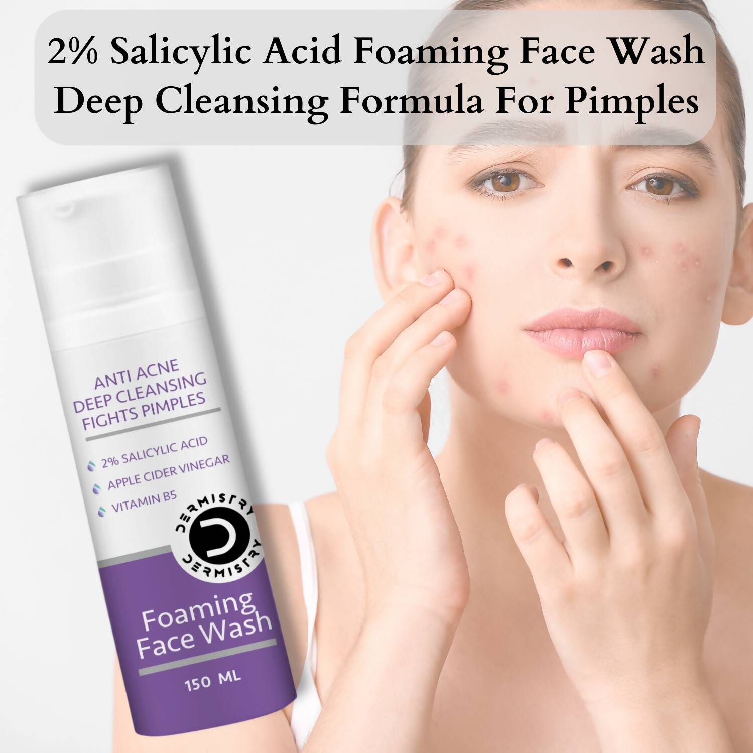 Buy Dermistry Salicylic Acid Anti Acne Face Serum & Anti Acne Foaming Face Wash from DrMediCart, Ship from India to USA