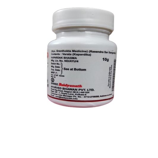 Buy Baidyanath Kapardak Bhasma 10 gm from DrMediCart, Ship from India to USA