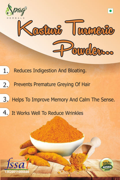 Spag Herbals Premium Kasturi Turmeric Powder
