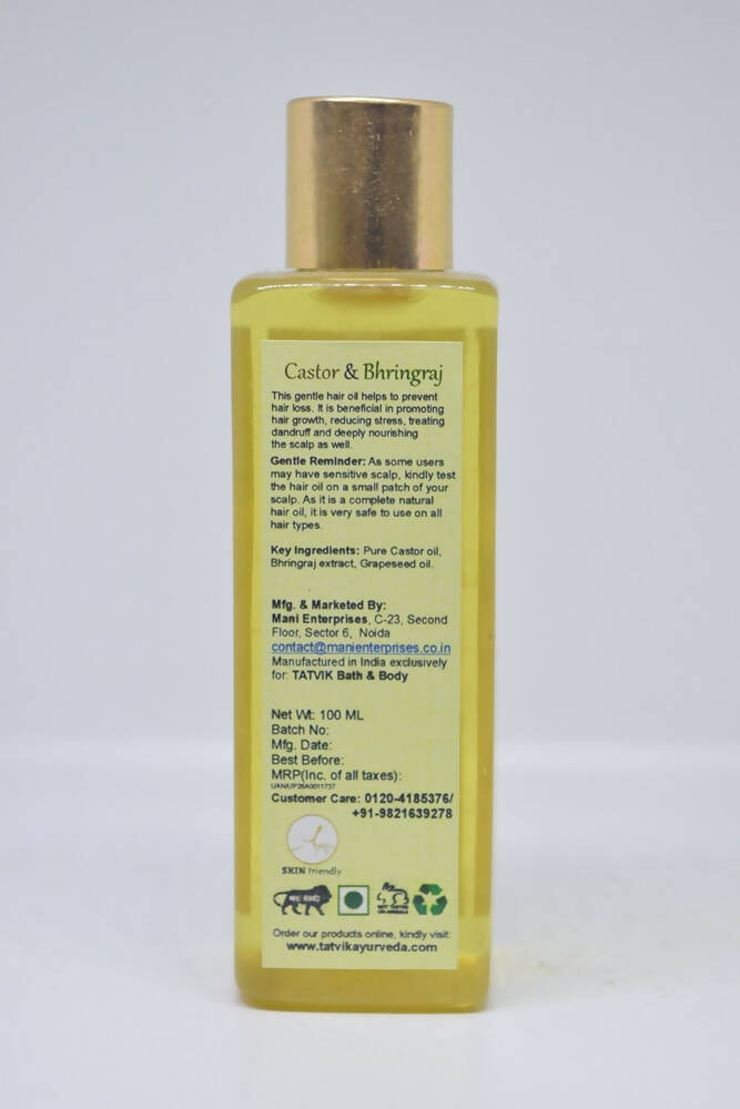 Buy Tatvik Ayurveda Hair Oil - Castor & Bhringraj from DrMediCart, Ship from India to USA