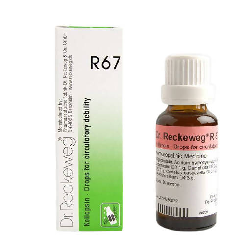 Buy Dr. Reckeweg R67 Drops For Circulatory Debility from DrMediCart, Ship from India to USA