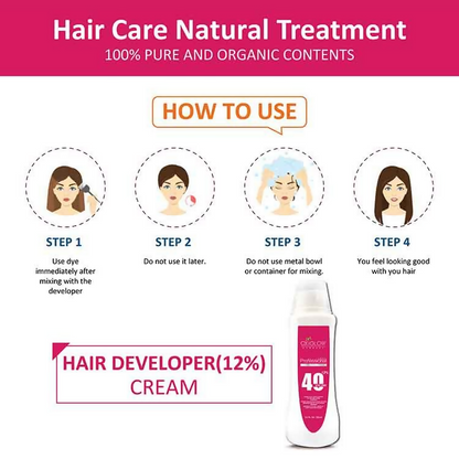 Oxyglow Herbals Professional Hair Developer - 40 Volume (12%)