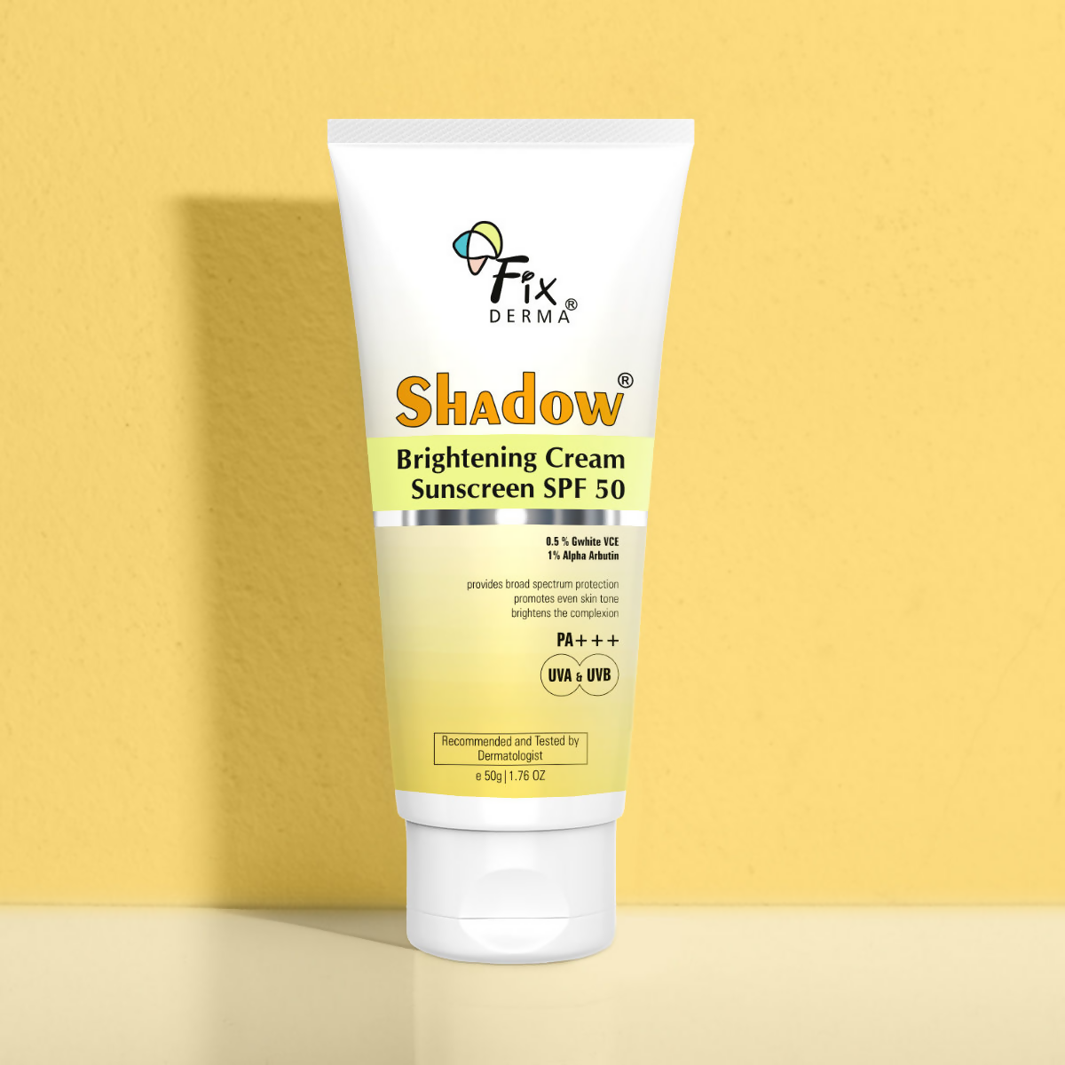Fixderma Shadow Brightening Cream Sunscreen SPF50 PA+++ UVA/UVB