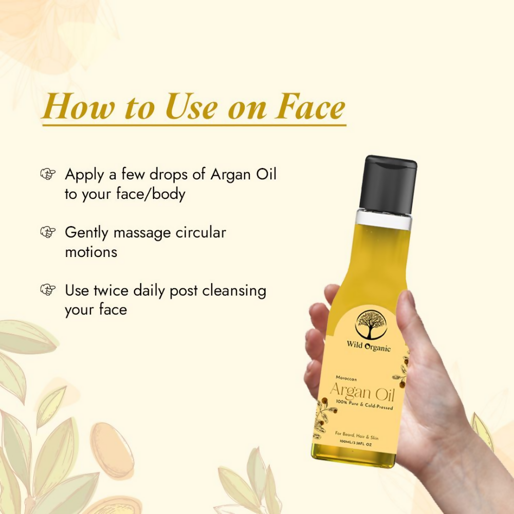 Wild Organic Cold Pressed Argan Hair Oil