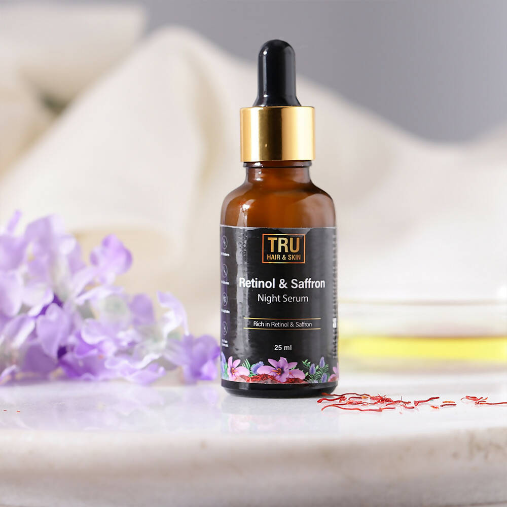 Tru Hair & Skin Retinol & Saffron Night Serum - Drmedicart