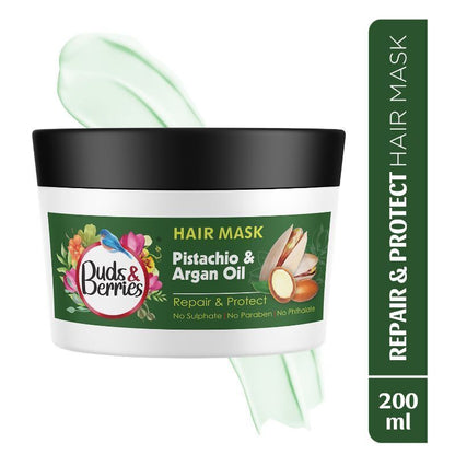 Buy Buds & Berries Pistachio & Argan Oil Repair And Protect Conditioning Hair Mask from DrMediCart, Ship from India to USA