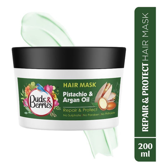 Buy Buds & Berries Pistachio & Argan Oil Repair And Protect Conditioning Hair Mask from DrMediCart, Ship from India to USA