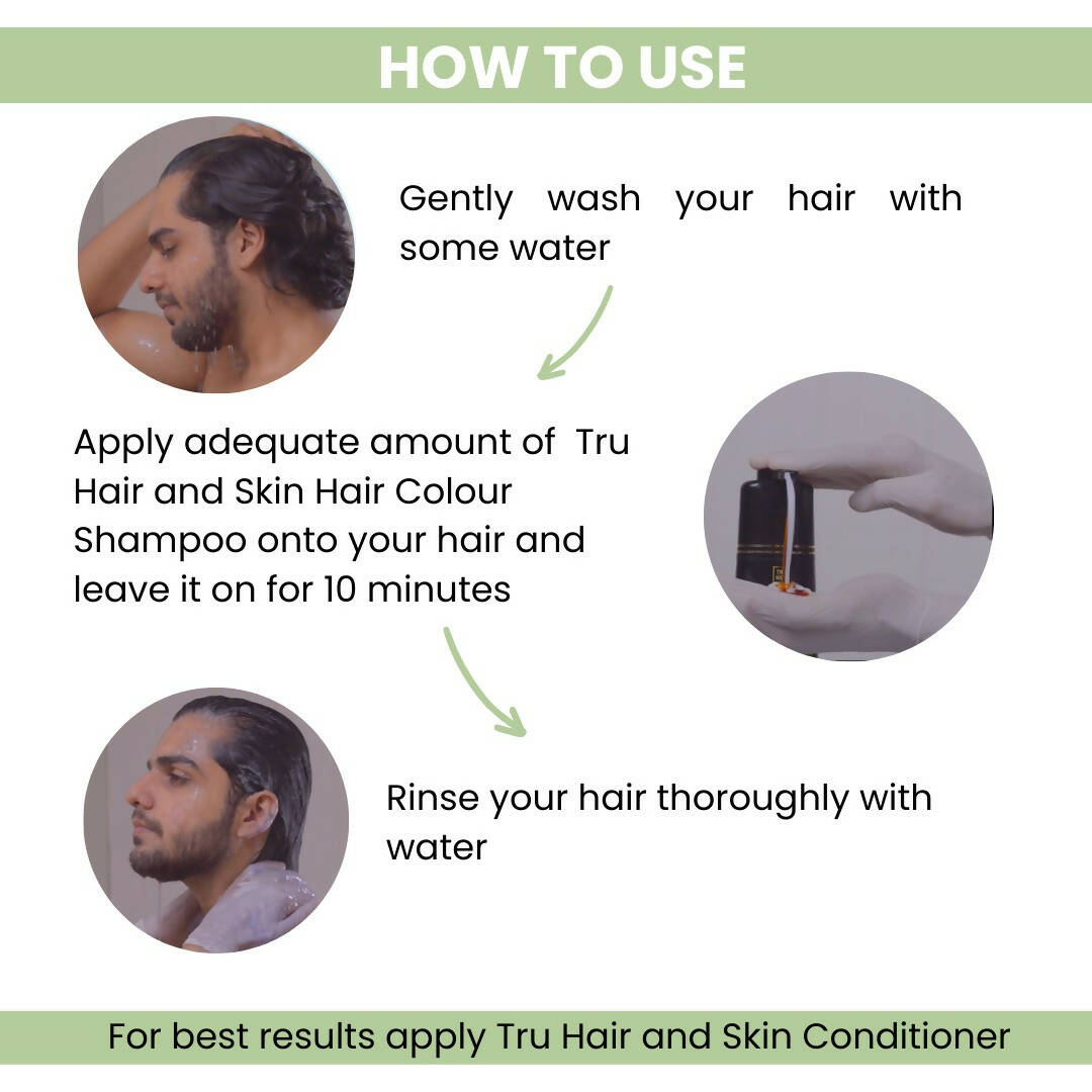 Tru Hair & Skin Black Colour Shampoo - Drmedicart
