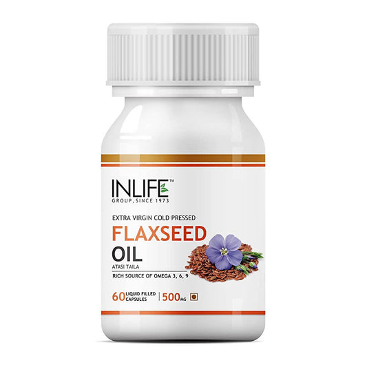 Buy Inlife Flaxseed Oil Capsules With Gelatin from DrMediCart, Ship from India to USA