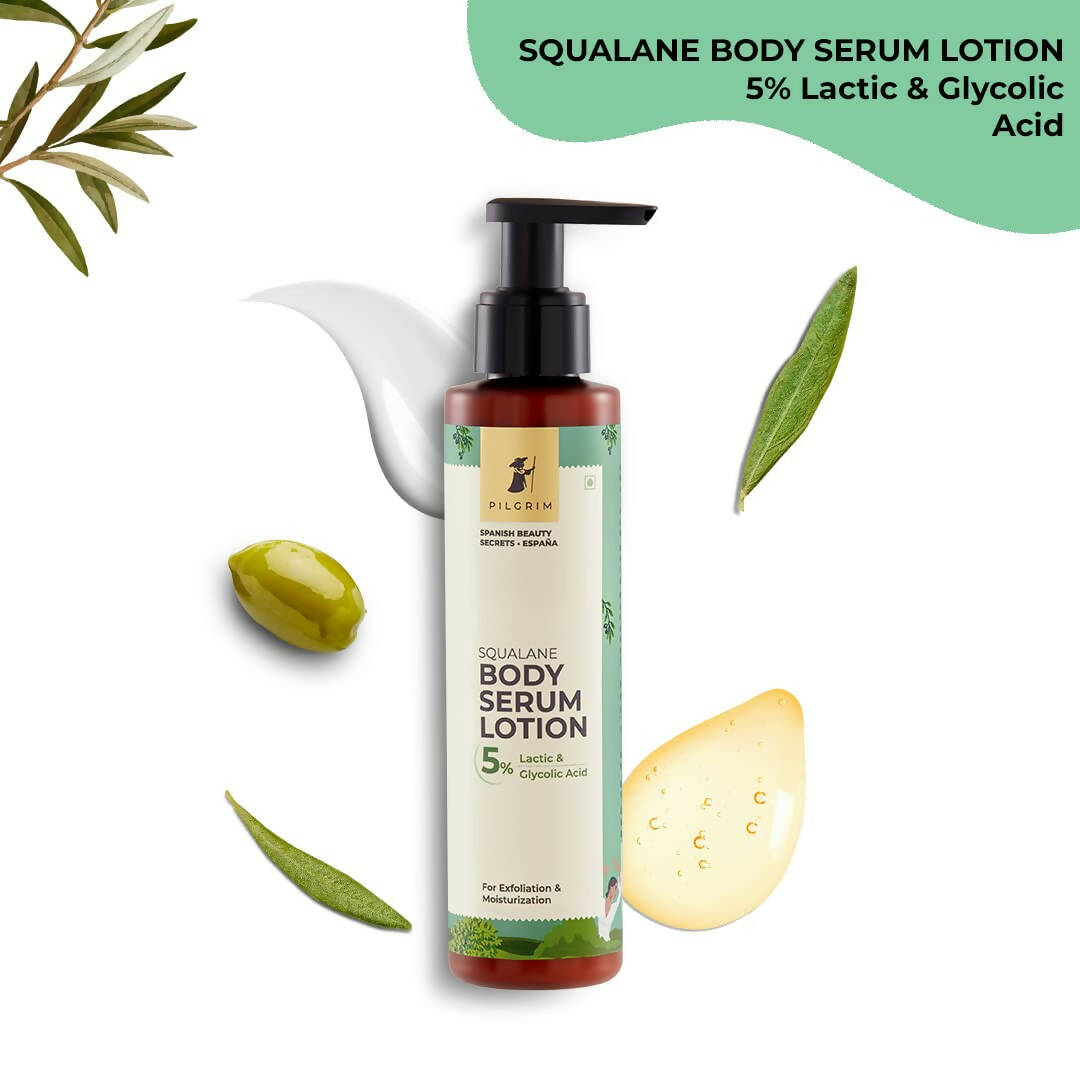 Pilgrim Squalane 5% Lactic & Glycolic Acid Body Serum Lotion