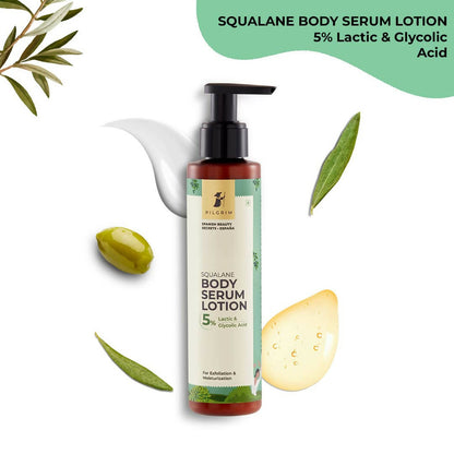 Pilgrim Squalane 5% Lactic & Glycolic Acid Body Serum Lotion