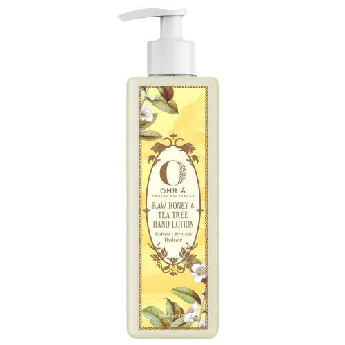 Ohria Ayurveda Raw Honey & Tea Tree Hand Lotion - DrMediCart 