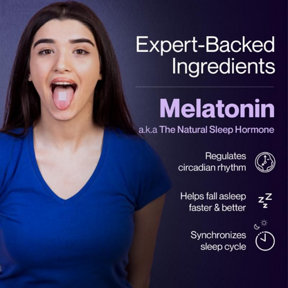 Setu Melatonin 5mg Promotes Relaxation & Sleep Strips
