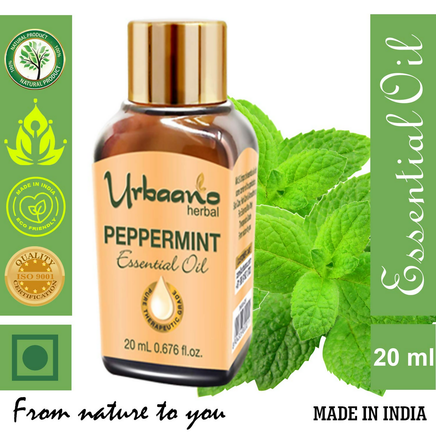 Urbaano Herbal Peppermint Essential Oil