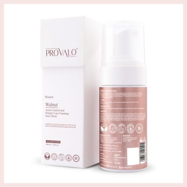 Provalo Walnut Acne Control And Pimple Care Foaming Face Wash For Women