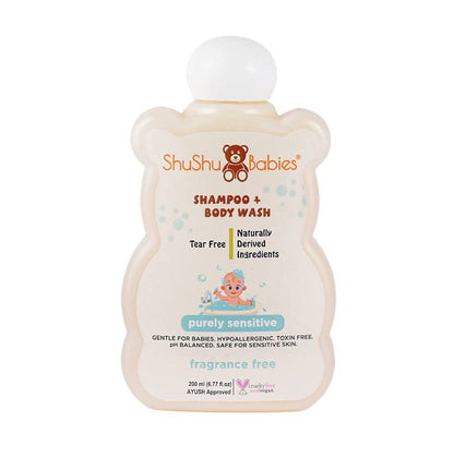 ShuShu Babies Shampoo + Body Wash Fragrance Free