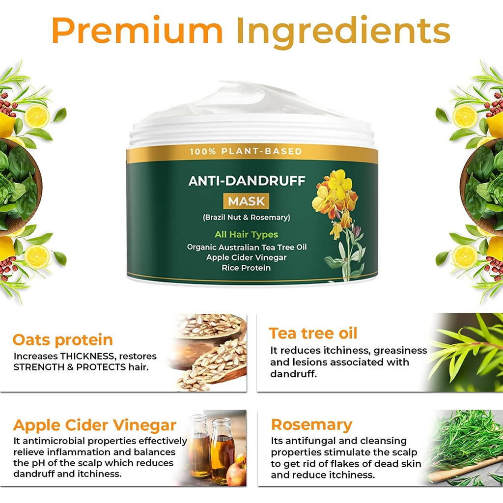 The Organic Forest Anti-Dandruff Hair Mask - Drmedicart