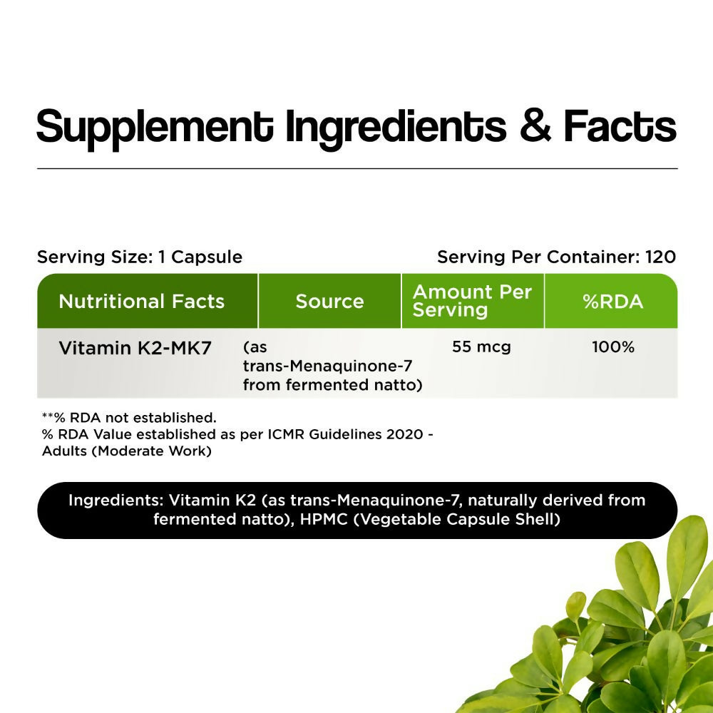 Health Veda Organics Vitamin K2 Capsules