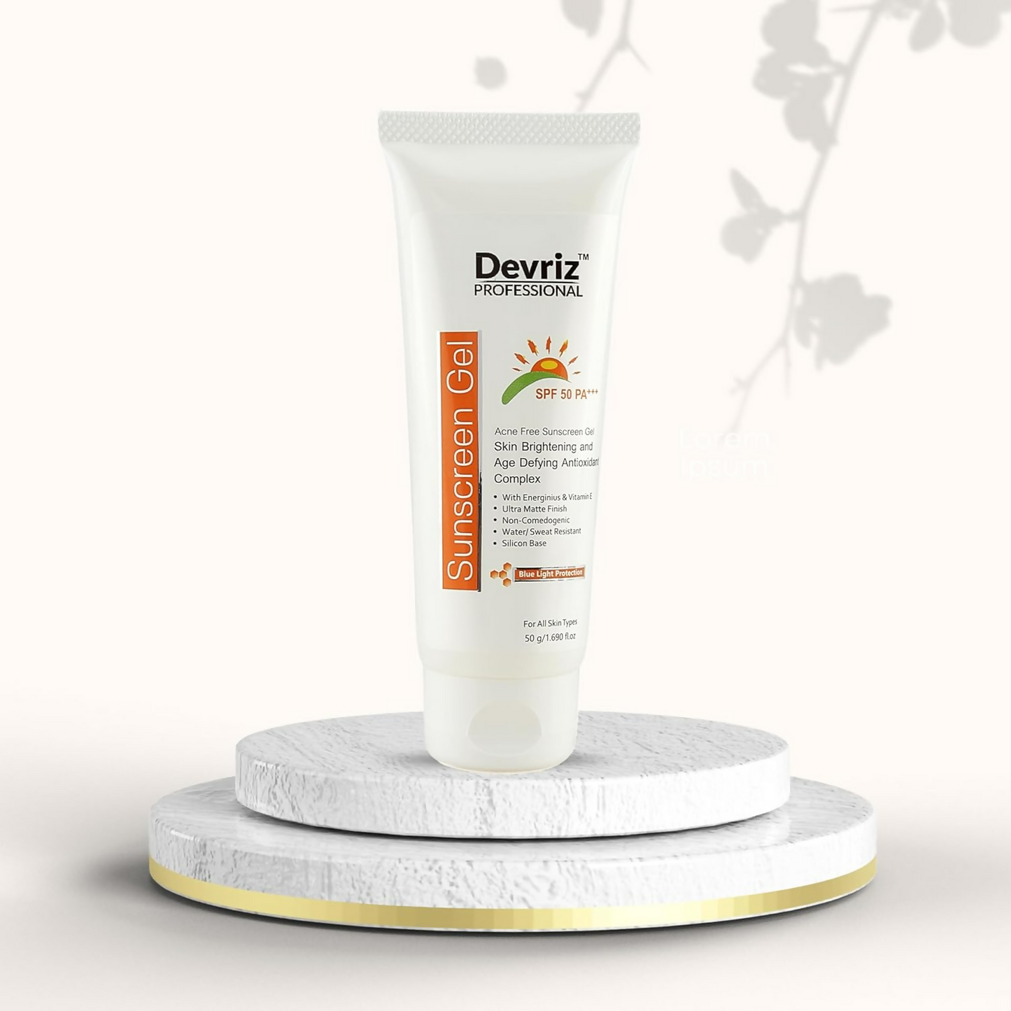 Devriz Professional Sunscreen Gel Spf 50 Pa+++