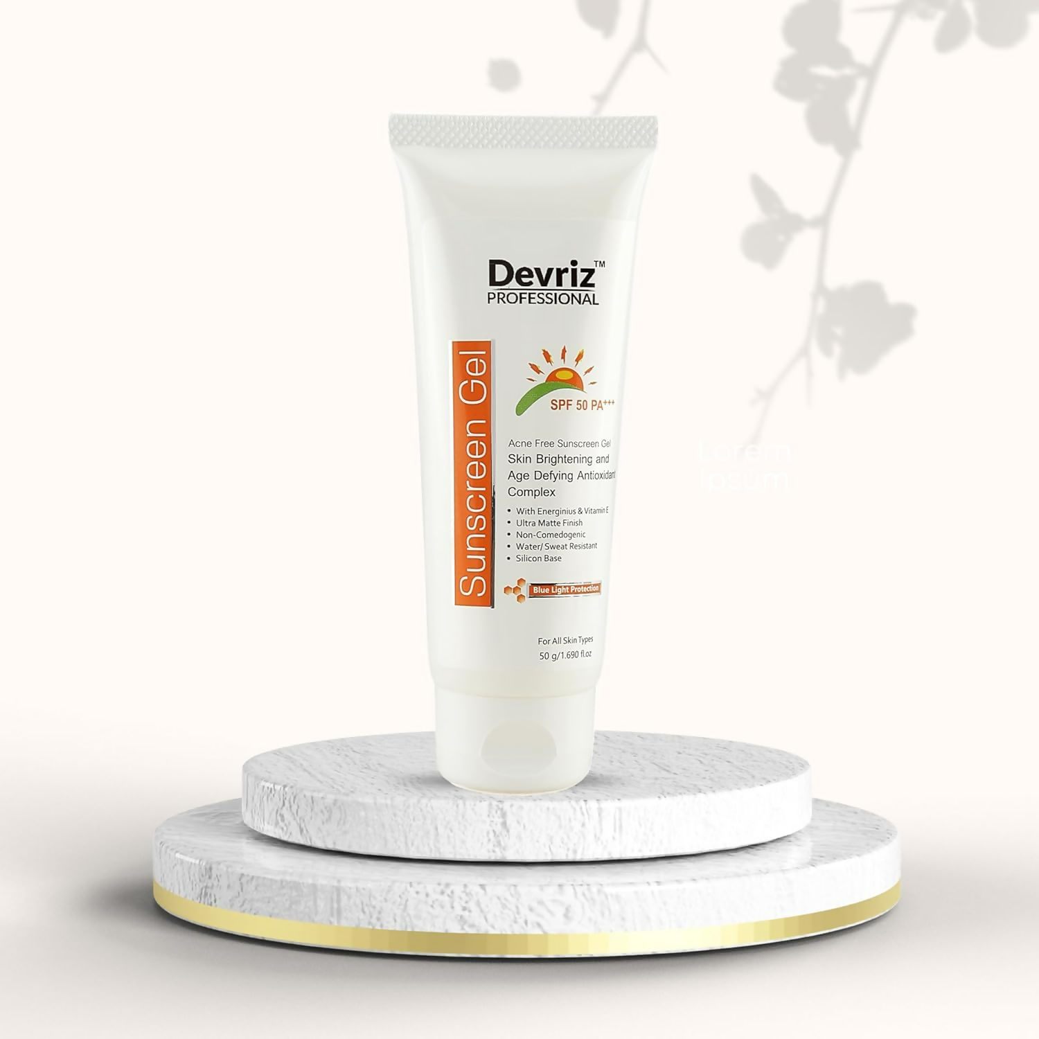 Devriz Professional Sunscreen Gel Spf 50 Pa+++