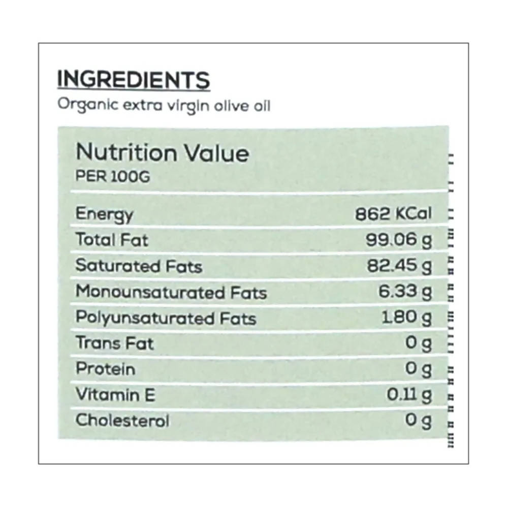 Wellbe Organic Extra Virgin Olive Oil