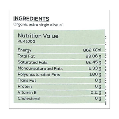 Wellbe Organic Extra Virgin Olive Oil