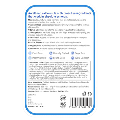 Wellbeing Nutrition Melts Restful Sleep & Melts Vital Iron Oral Strips Combo