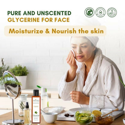 Mystiq Living Glycerine Pure And Unscented Liquid Gel 100% Organic For Face,Skin Care & Hair