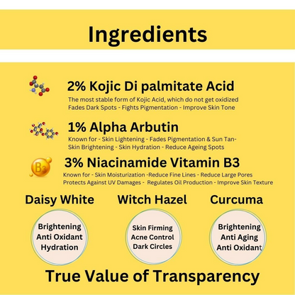 Urbaano Herbal 2% Kojic Acid White Glow Face Serum