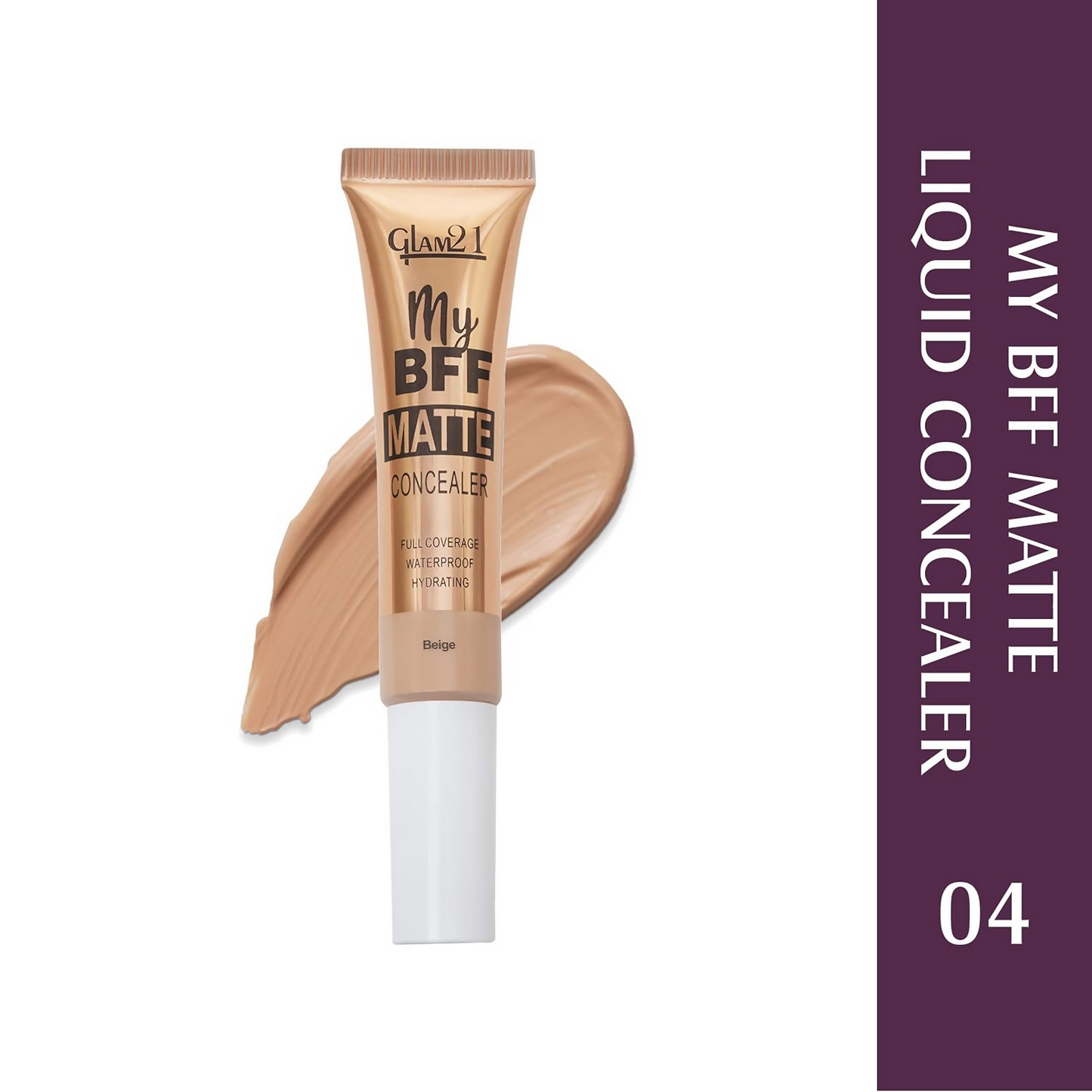 Glam21 My BFF Matte Liquid Concealer For All Skin Tone Matte Finish - Beige
