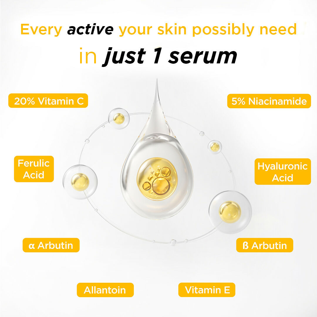 SkinLuv Brightis Glow Boosting Face Serum Vitamin C + Niacinamide + Hyaluronic Acid