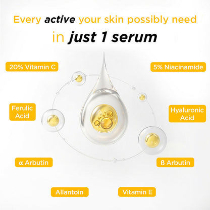 SkinLuv Brightis Glow Boosting Face Serum Vitamin C + Niacinamide + Hyaluronic Acid
