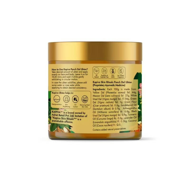 Kapiva Ayurveda Skin Rituals Panch Dal Ubtan - DrMediCart