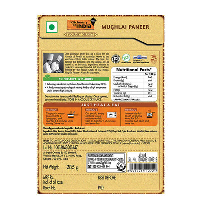 Kitchens of India Mughlai Paneer