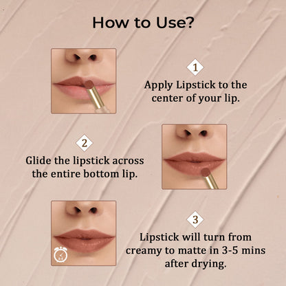 The Natural Wash Silky Matte Fusion Longstay Bullet Lipstick - Solar Rust
